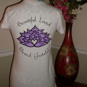 Beautiful.Loved.Blessed.Grateful. - Short Sleeve (Back View)